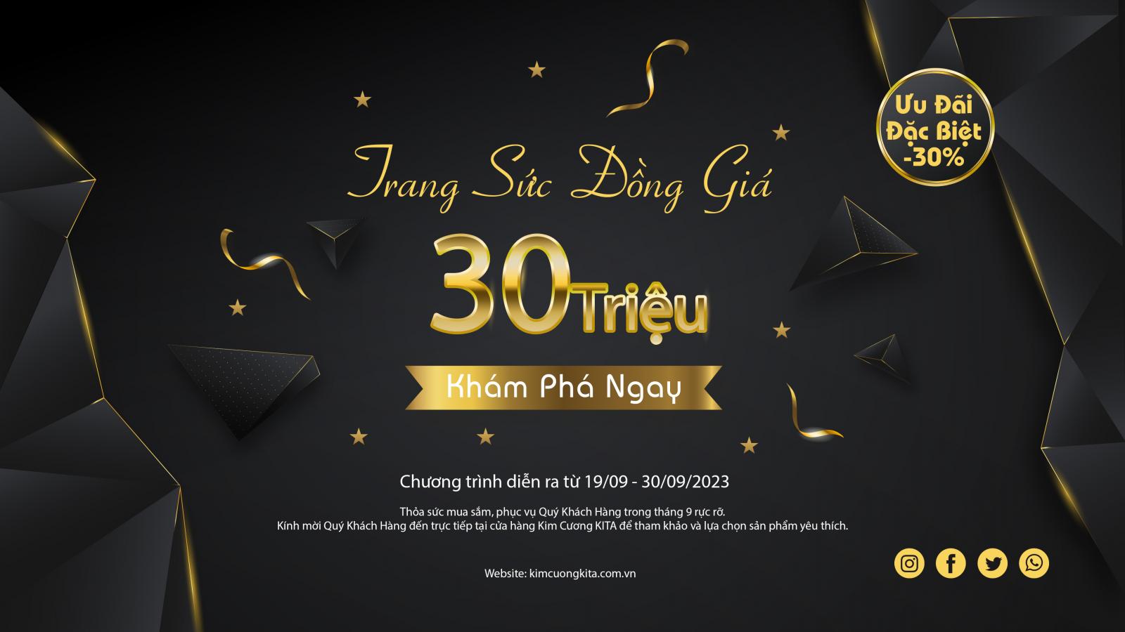 trang sức kim cương đồng giá